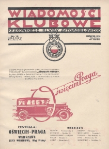 Wiadomości Klubowe Krakowskiego Klubu Automobilowego. 1931, nr 15