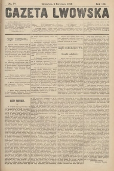 Gazeta Lwowska. 1912, nr 77