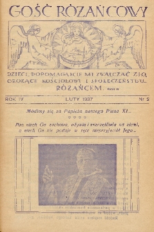 Gość Różańcowy. 1937, nr 2