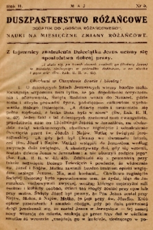 Duszpasterstwo Różańcowe : dodatek do „Gościa Różańcowego” : nauki na miesięczne zmiany różańcowe. 1935, nr 5