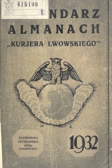 Kalendarz Almanach „Kuriera Lwowskiego”. 1932