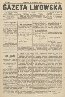 Gazeta Lwowska. 1912, nr 218