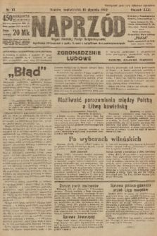 Naprzód : organ Polskiej Partyi Socyalistycznej. 1922, nr 13