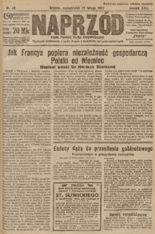 Naprzód : organ Polskiej Partyi Socyalistycznej. 1922, nr 48