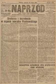 Naprzód : organ Polskiej Partyi Socyalistycznej. 1922, nr 71