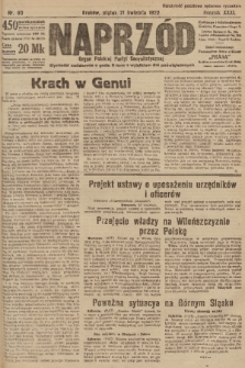 Naprzód : organ Polskiej Partyi Socyalistycznej. 1922, nr 90