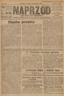 Naprzód : organ Polskiej Partyi Socyalistycznej. 1922, nr 143