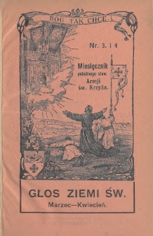 Głos Ziemi Świętej : miesięcznik pobożnego stow. Armii św. Krzyża. 1931, nr 3-4