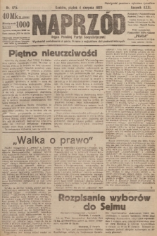 Naprzód : organ Polskiej Partyi Socyalistycznej. 1922, nr 173