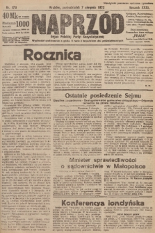 Naprzód : organ Polskiej Partyi Socyalistycznej. 1922, nr 176