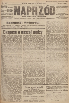 Naprzód : organ Polskiej Partyi Socyalistycznej. 1922, nr 215