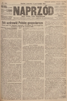 Naprzód : organ Polskiej Partyi Socyalistycznej. 1922, nr 224