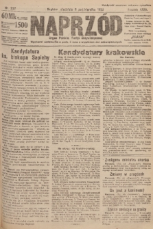 Naprzód : organ Polskiej Partyi Socyalistycznej. 1922, nr 227