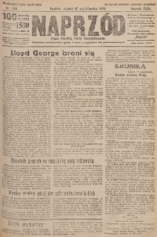 Naprzód : organ Polskiej Partyi Socyalistycznej. 1922, nr 234 (Nadzwyczajne wydanie)