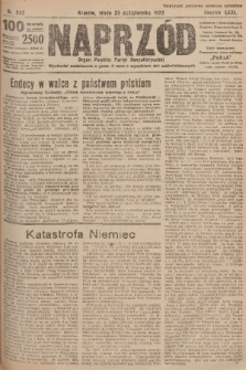 Naprzód : organ Polskiej Partyi Socyalistycznej. 1922, nr 242