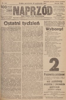 Naprzód : organ Polskiej Partyi Socyalistycznej. 1922, nr 247
