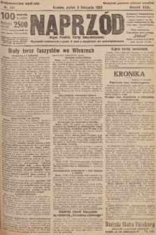 Naprzód : organ Polskiej Partyi Socyalistycznej. 1922, nr 251 (Nadzwyczajne wydanie)