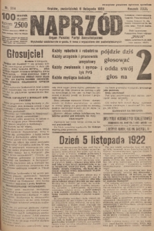 Naprzód : organ Polskiej Partyi Socyalistycznej. 1922, nr 254