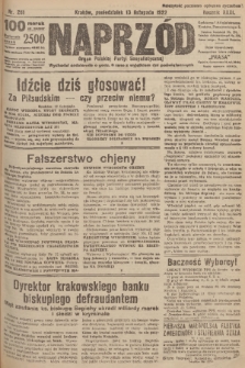Naprzód : organ Polskiej Partyi Socyalistycznej. 1922, nr 261