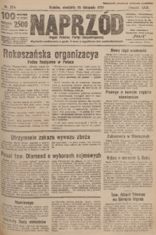 Naprzód : organ Polskiej Partyi Socyalistycznej. 1922, nr 274