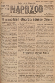Naprzód : organ Polskiej Partyi Socyalistycznej. 1922, nr 277