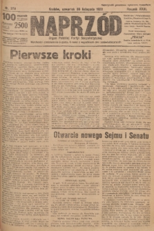 Naprzód : organ Polskiej Partyi Socyalistycznej. 1922, nr 278