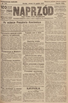 Naprzód : organ Polskiej Partyi Socyalistycznej. 1922, nr 290 (Nadzwyczajne wydanie)