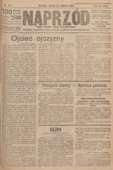 Naprzód : organ Polskiej Partyi Socyalistycznej. 1922, nr 294