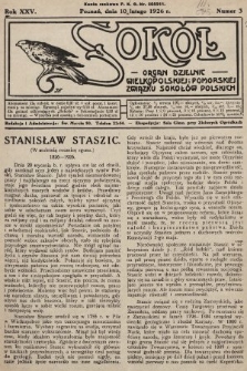 Sokół : organ Dzielnic Wielkopolskiej i Pomorskiej Związku Sokołów Polskich. R. 25, 1926, nr 3