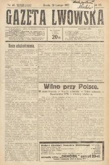Gazeta Lwowska. 1922, nr 43