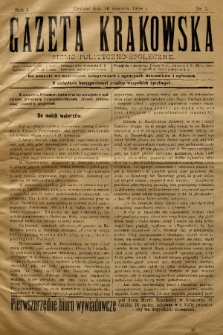 Gazeta Krakowska : pismo polityczno-społeczne. 1898, nr 3