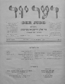 Der Jude. 1899, nr 2