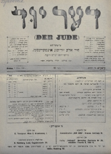 Der Jude. 1901, nr 10