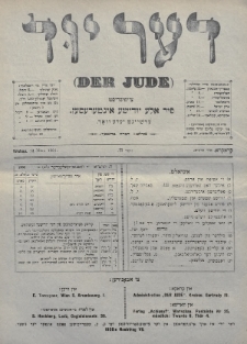 Der Jude. 1901, nr 11