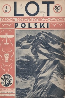 Lot i Obrona Przeciwlotniczo-Gazowa Polski : organ L.O.P.P. 1934, nr 1