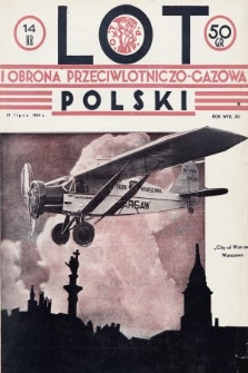Lot i Obrona Przeciwlotniczo-Gazowa Polski. 1934, nr 14