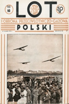 Lot i Obrona Przeciwlotniczo-Gazowa Polski. 1934, nr 18