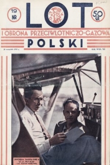 Lot i Obrona Przeciwlotniczo-Gazowa Polski. 1934, nr 19