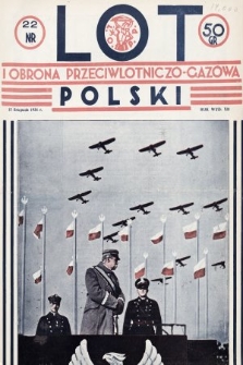 Lot i Obrona Przeciwlotniczo-Gazowa Polski. 1934, nr 22