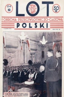 Lot i Obrona Przeciwlotniczo-Gazowa Polski. 1934, nr 24