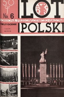Lot i Obrona Przeciwlotniczo-Gazowa Polski. 1935, nr 6