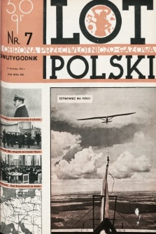 Lot i Obrona Przeciwlotniczo-Gazowa Polski. 1935, nr 7