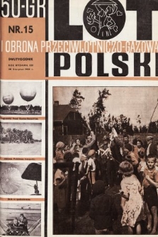 Lot i Obrona Przeciwlotniczo-Gazowa Polski. 1935, nr 15