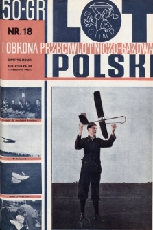Lot i Obrona Przeciwlotniczo-Gazowa Polski. 1935, nr 18