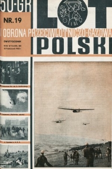 Lot i Obrona Przeciwlotniczo-Gazowa Polski. 1935, nr 19