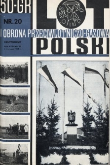Lot i Obrona Przeciwlotniczo-Gazowa Polski. 1935, nr 20