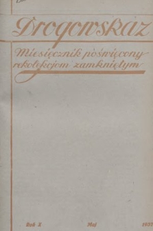Drogowskaz : miesięcznik poświęcony rekolekcjom zamkniętym. 1937, [nr 5]