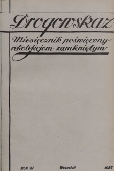Drogowskaz : miesięcznik poświęcony rekolekcjom zamkniętym. 1937, [nr 9]