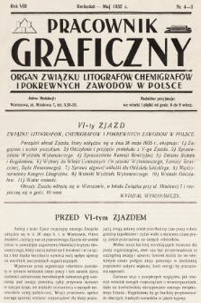 Pracownik Graficzny : organ Związku Litografów, Chemigrafów i Pokrewnych Zawodów w Polsce. 1935, nr 4-5