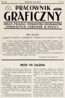 Pracownik Graficzny : organ Związku Litografów, Chemigrafów i Pokrewnych Zawodów w Polsce. 1939, nr 4-5